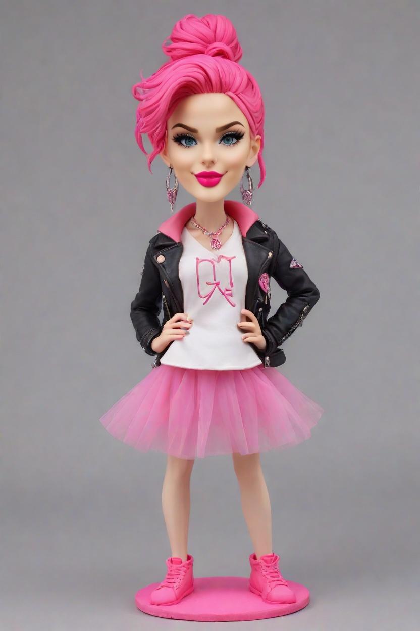 Custom Victory Punk Bobblehead,She Created Her Own Punk-Inspired Bobblehead!