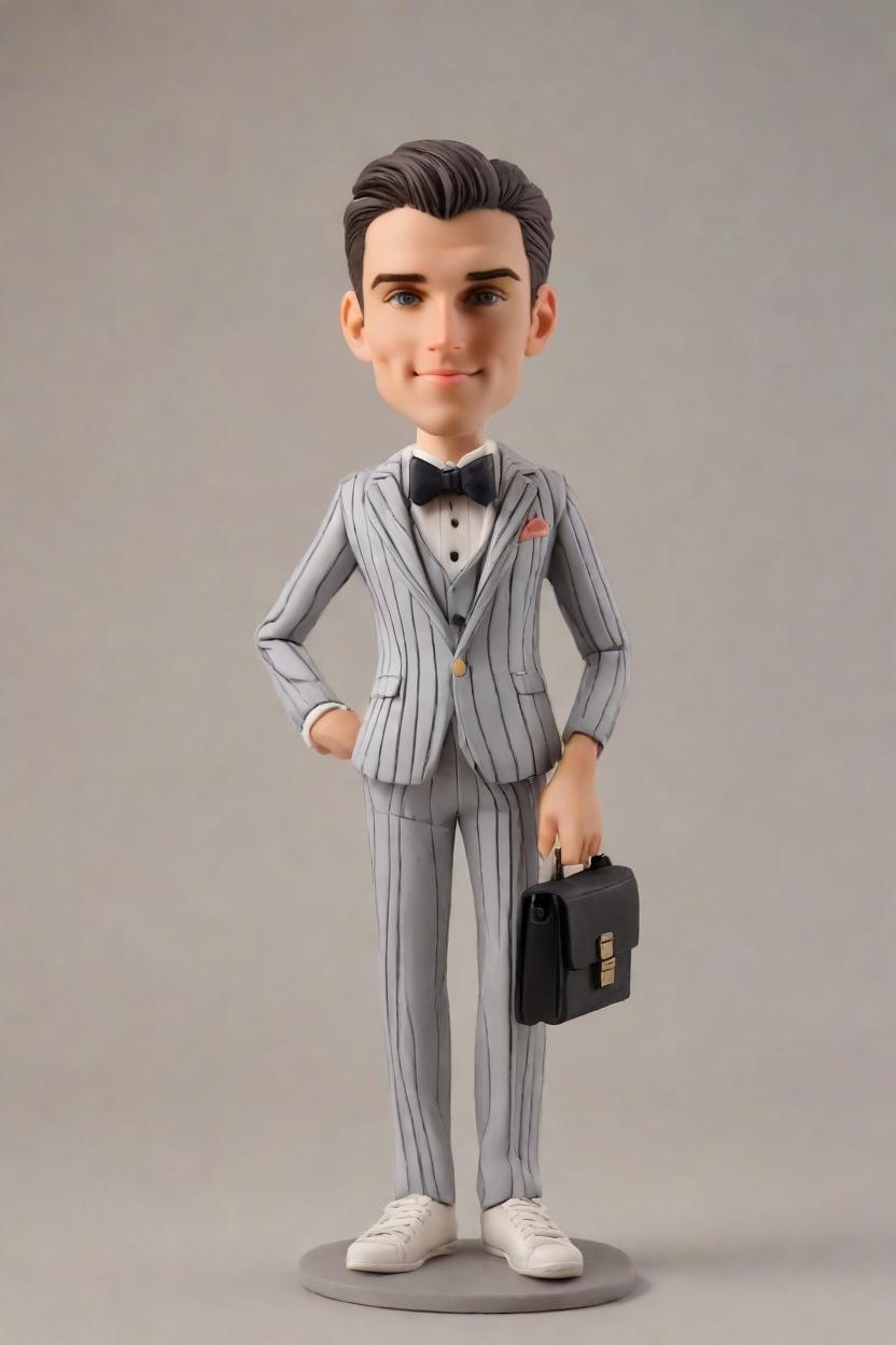 From Bowties to Briefcases: A Fashion Reporter's Discovery of the Ultimate Business Bobblehead,Confidence in a Box: My Mini-Me's Journey to the Boardroom
