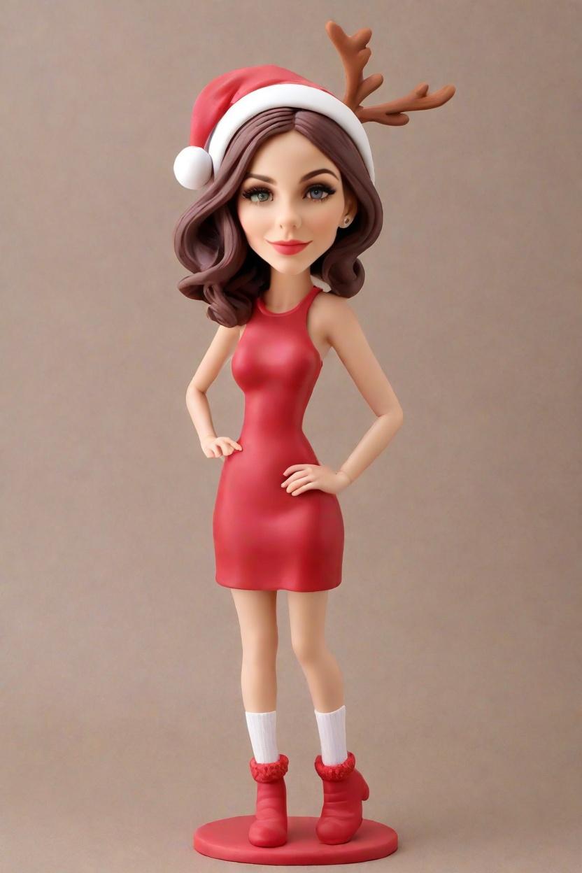 custom Christmas Cheeky bobblehead,She’s Got a Naughty List Bobblehead!