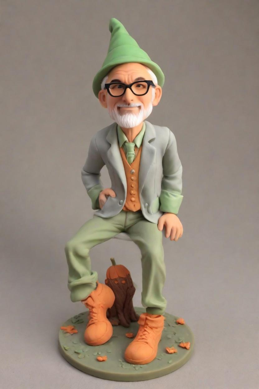 The Mischievous Pumpkin Suit Bobblehead: A Custom Halloween Delight,Meet Jack-O-Lantern Joe: Create Your Own Bobblehead Doll for the Ultimate Halloween Bash
