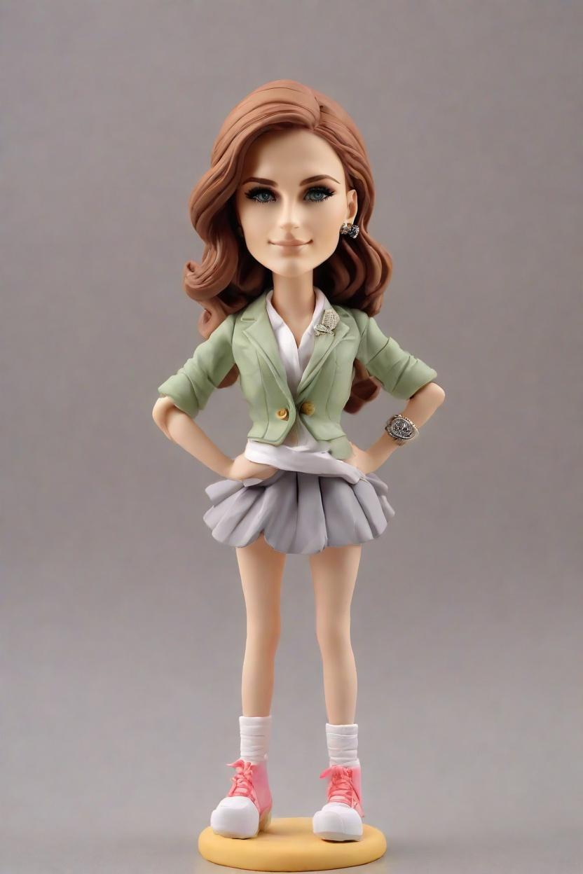 Unleash Your Inner Boss with a Custom Mini-Me Bobblehead,She's Crushing It! A Business Anniversary Figurine That Speaks Volumes