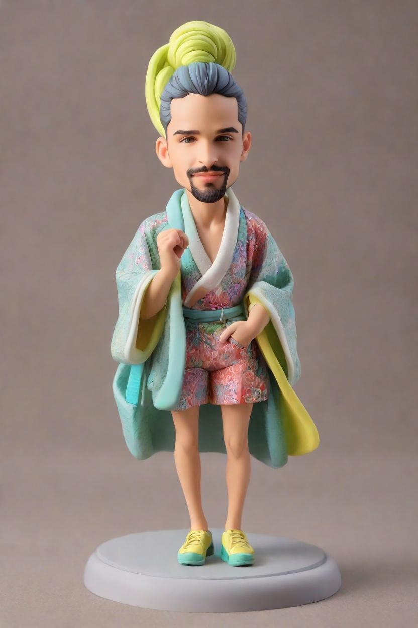 Casual Chic Custom Bobblehead,John's Anime-Inspired Bobblehead Creation