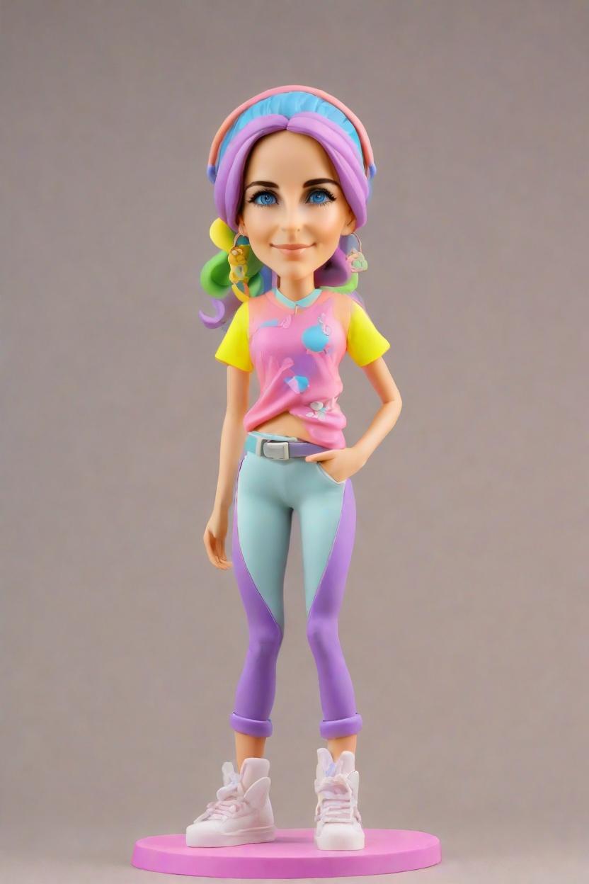 Fusing Fashion and Fun: The Rise of Unique Bobble Head Dolls Custom in Sports Memorabilia,Meet Sarah: She Just Created the Trendiest Neon-Clad Bobblehead Doll on HeartVoiceGifts!