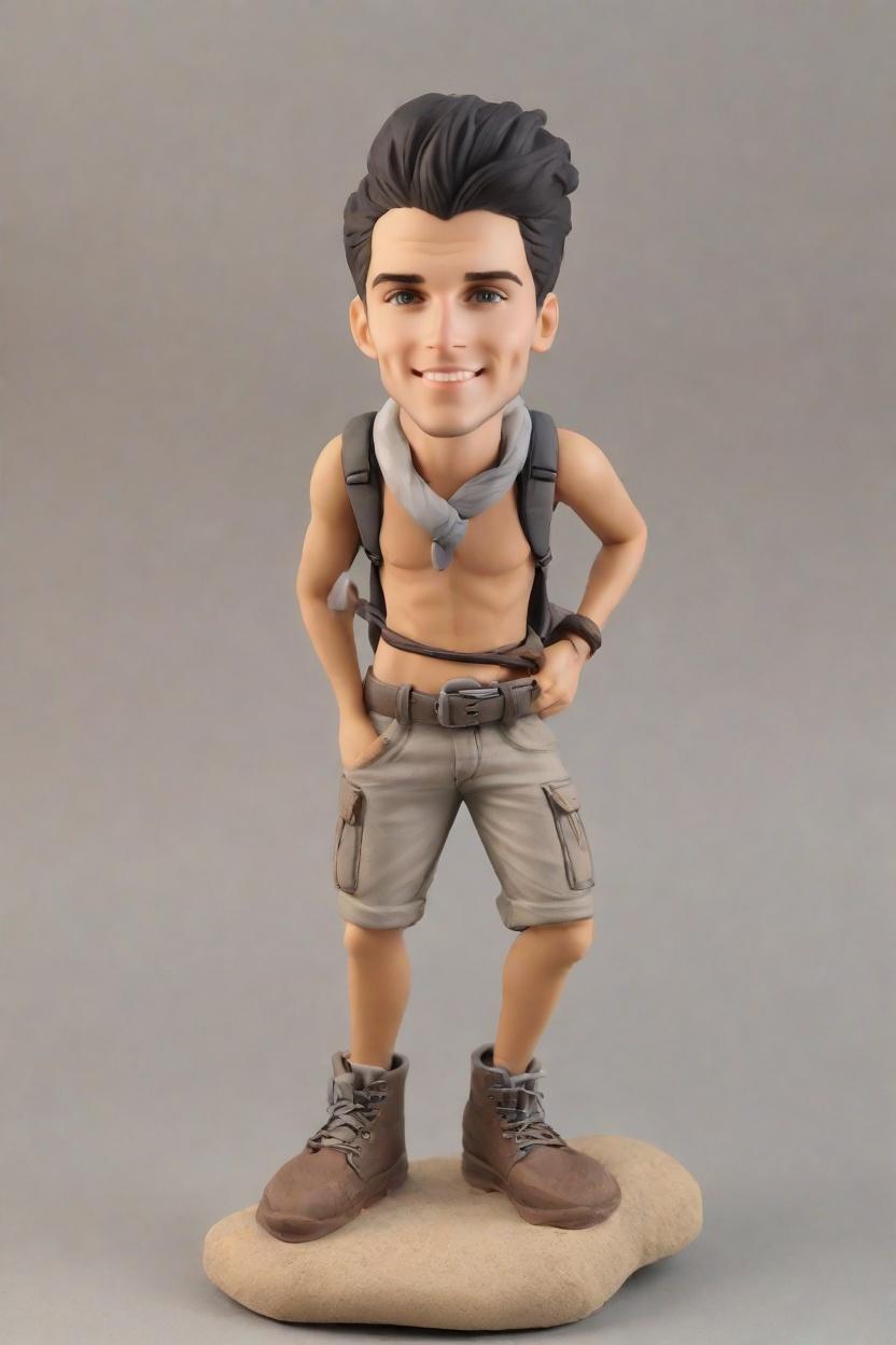 Custom Outdoor Adventure Bobblehead,John Shares His Thrilling Climb with a Bobblehead