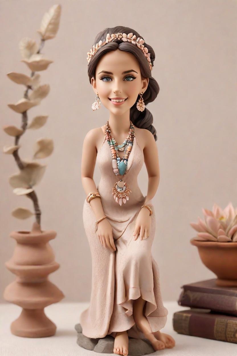 Custom Meditation Serenity Bobblehead,She Created Her Own Serene Meditation Bobblehead!