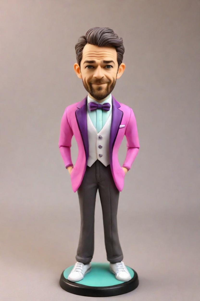 custom Achievement Celebration Bold bobblehead,John Shares His Bold Neon Suit Bobblehead Creation