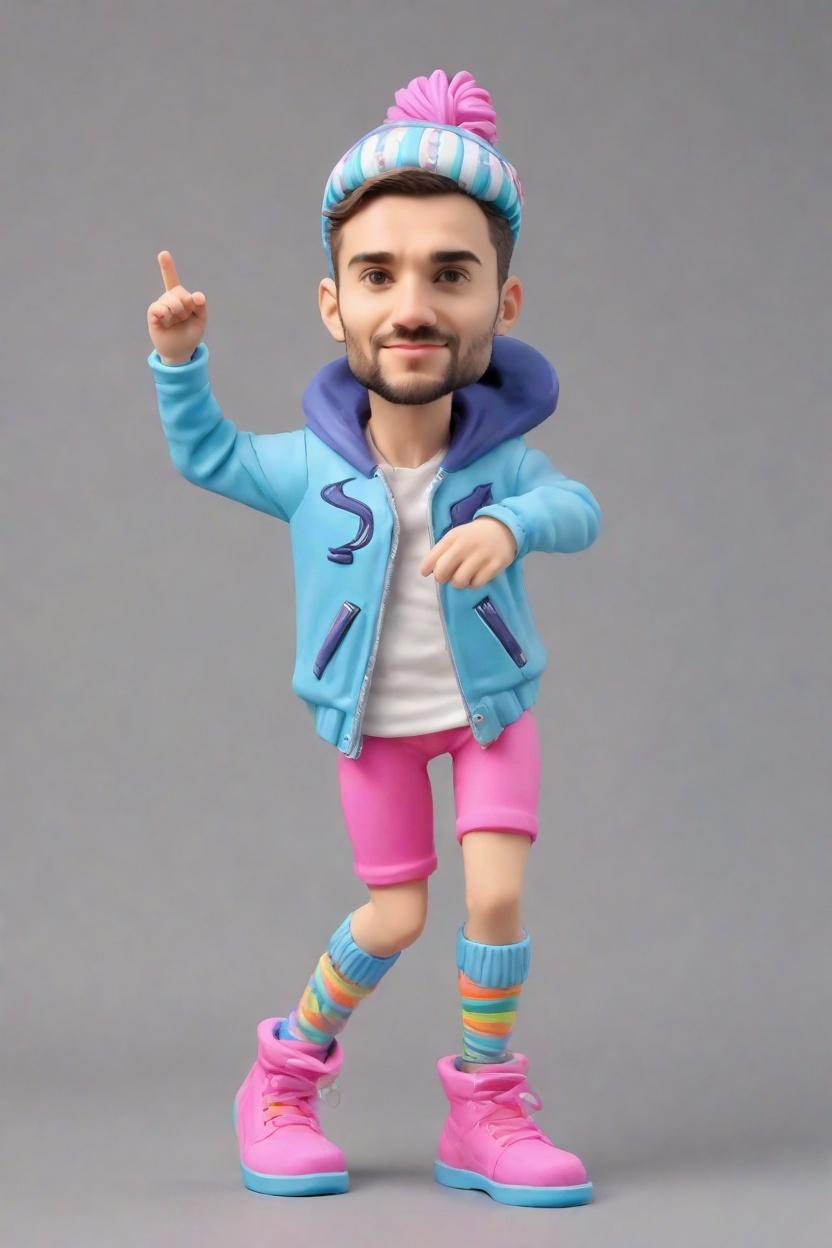 Energetic Dance Custom Vibrant Bobblehead,He Just Created His Own Dancer Bobblehead Doll! 🕺💥