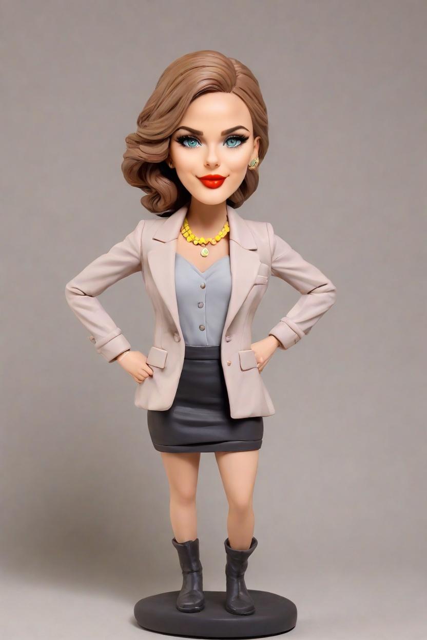 Trend Alert: Chic Executive Bobbleheads Take Over the Boardroom - A Fashion Insider's Scoop,She's Got Swagger: My Confident Stance Mini-Me Figurine Unboxing Experience