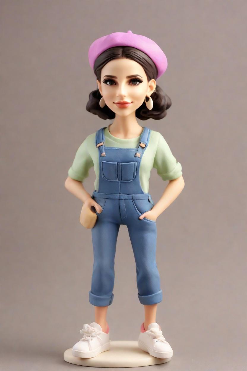 Custom Artistic Inspiration Bobblehead,She Created Her Own Artistic Bobblehead!