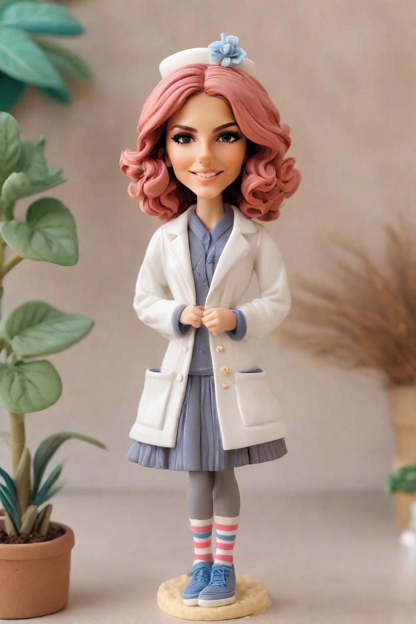 Custom Pharmacy Fun Bobblehead,She Created Her Own Pharmacy Bobblehead Doll