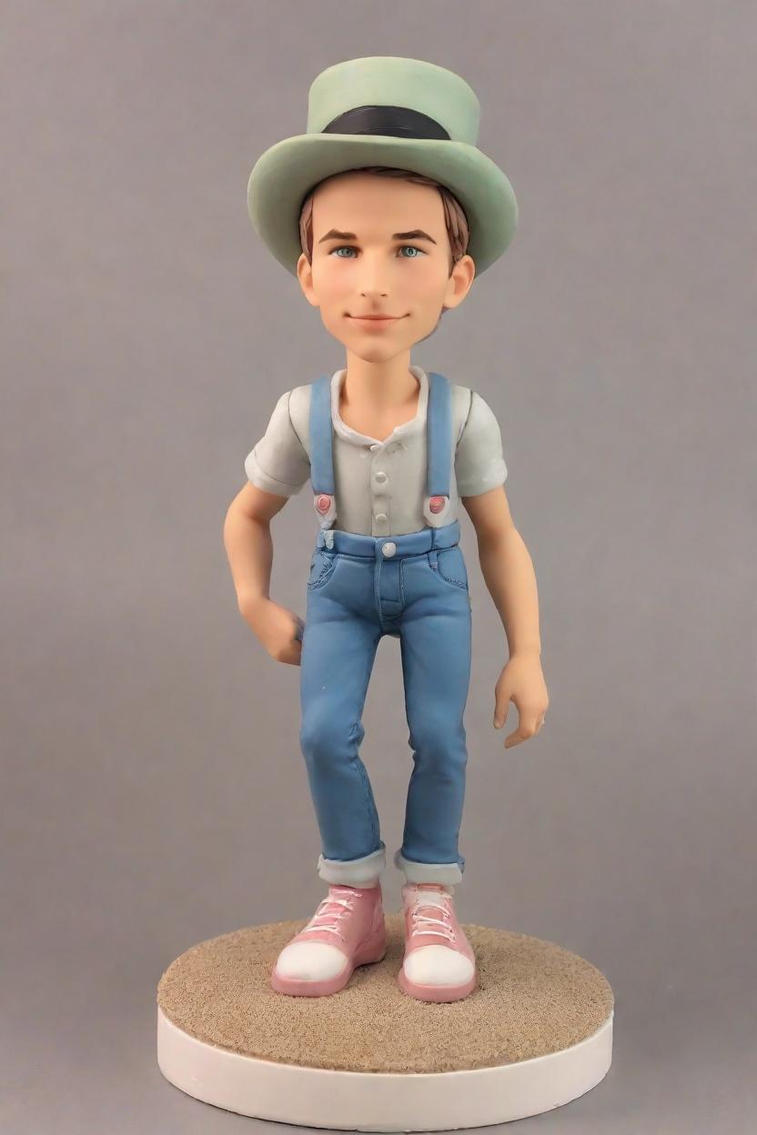 custom NewYear Playful bobblehead,He Made His Own Playful NewYear Bobblehead!