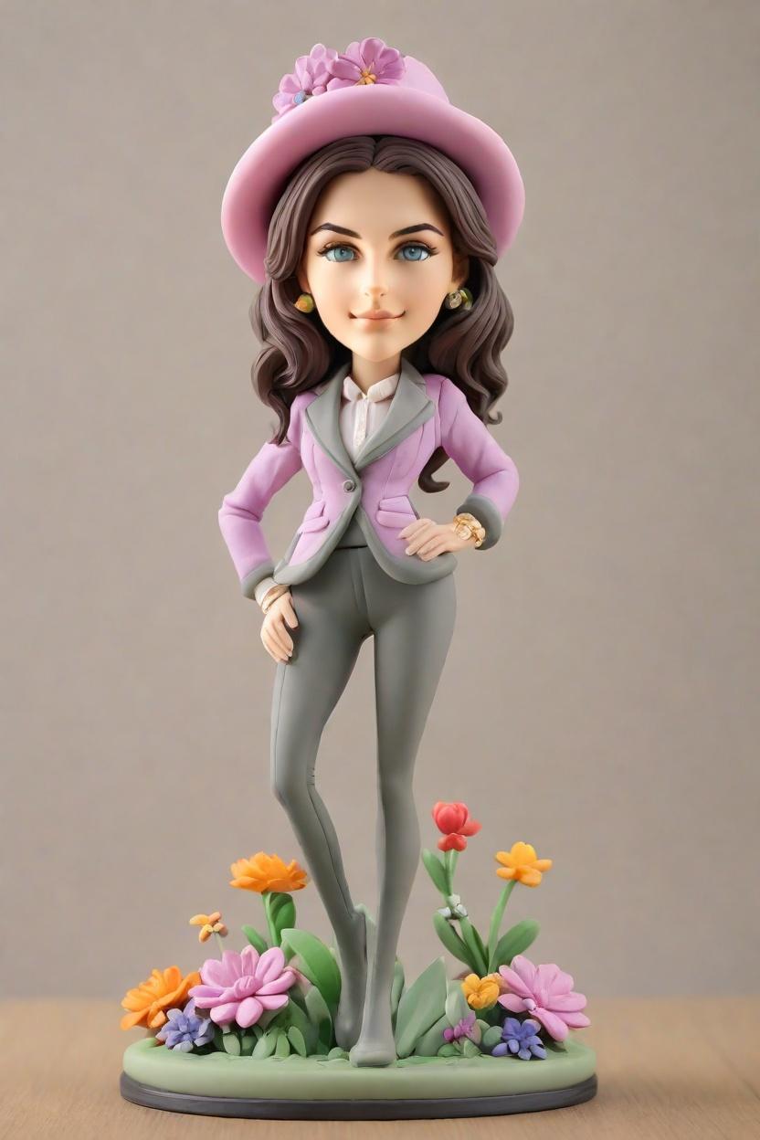 Unleash Your Inner Boss with a Quirky Bobblehead Gift,She's Got the Power Suit and the Swagger: My Mini-Me Figurine Adventure