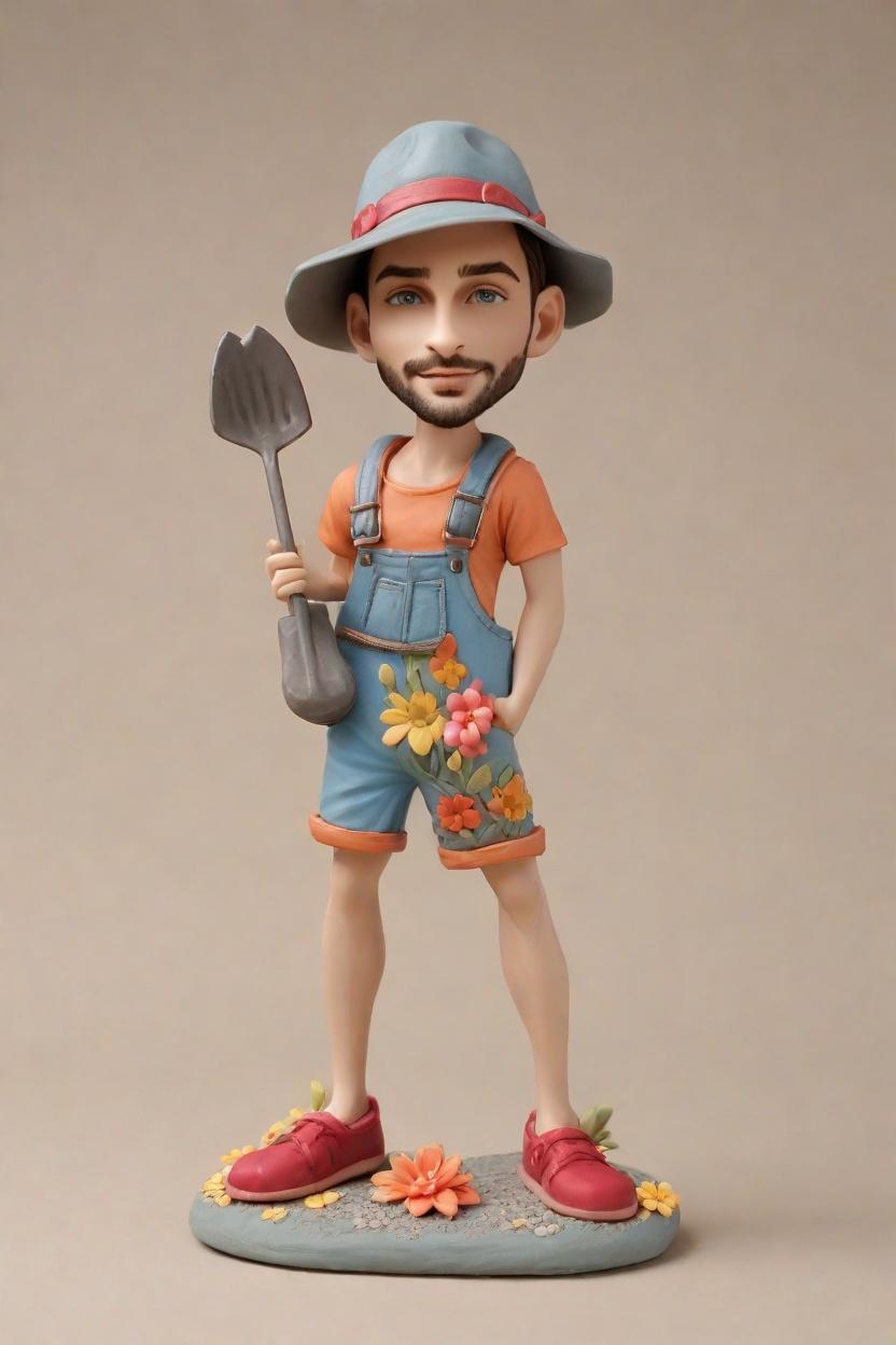 Trend Alert: Custom Bobblehead Dolls Take Root in Gardening Communities,Meet 'Gardening Enthusiast Bobblehead': A Personalized Gardening Companion