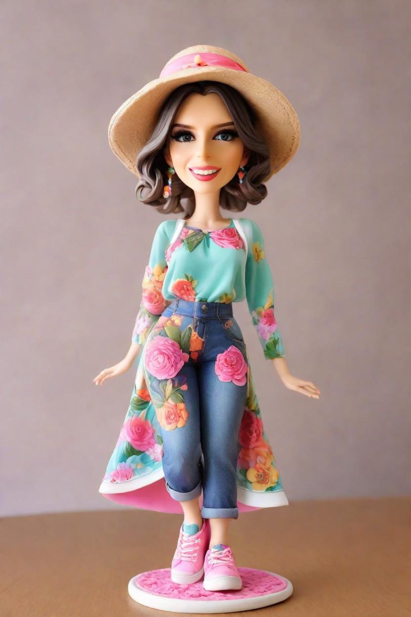 Cheeky Celebration Custom Bobblehead,She's Got Swag: Create Your Own Bobblehead Doll