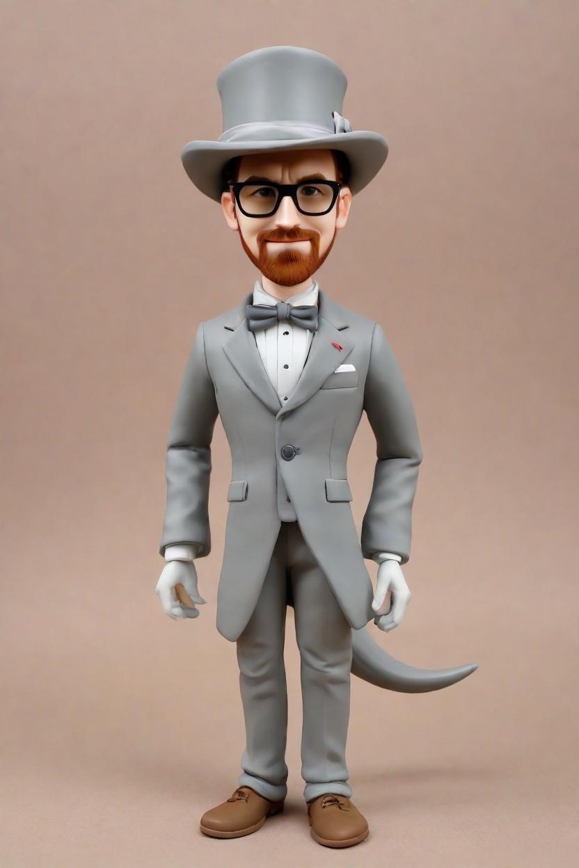 Custom Dapper Dino Bobblehead,He Made His Own Dapper Dino Bobblehead!