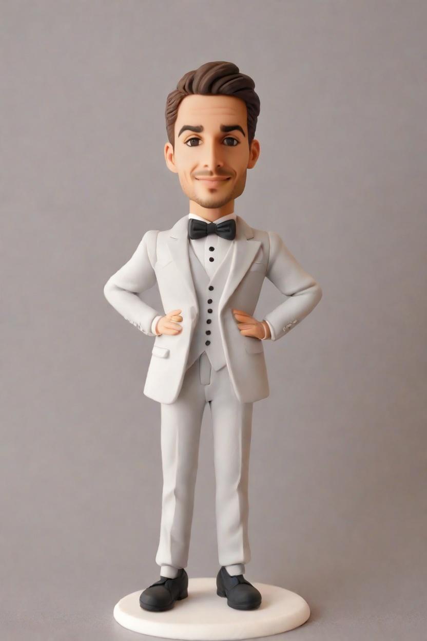 Custom Spy Stealth Tuxedo Bobblehead,James Creates His Own Spy Bobblehead Doll
