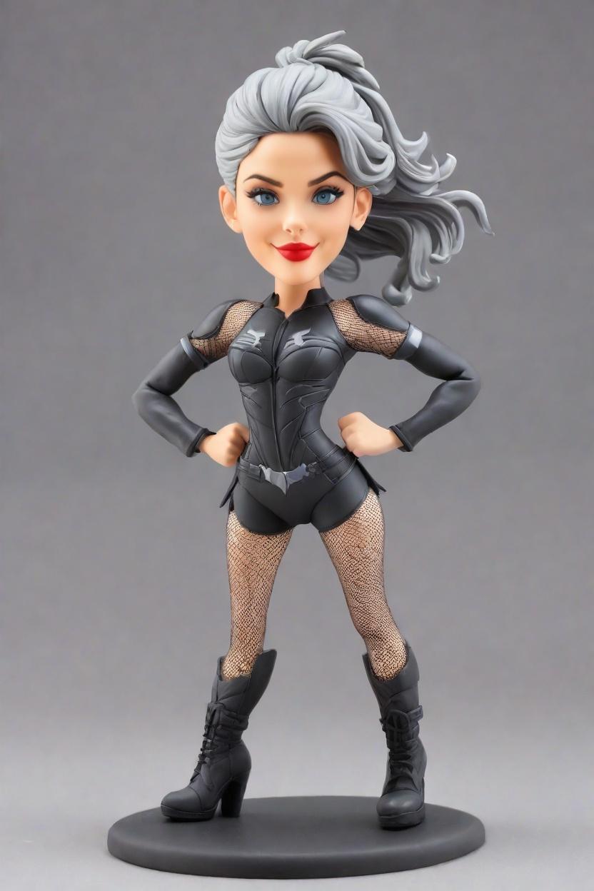 Custom Heroic Graffiti Bobblehead,She Made Her Own Batman-Inspired Bobblehead Doll!