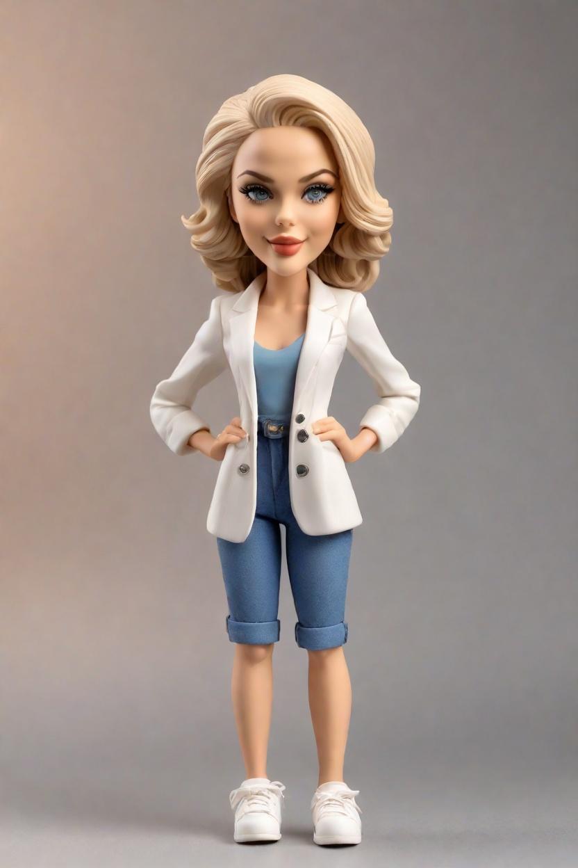 custom Professional Development bobblehead,She Created Her Own Confident Bobblehead