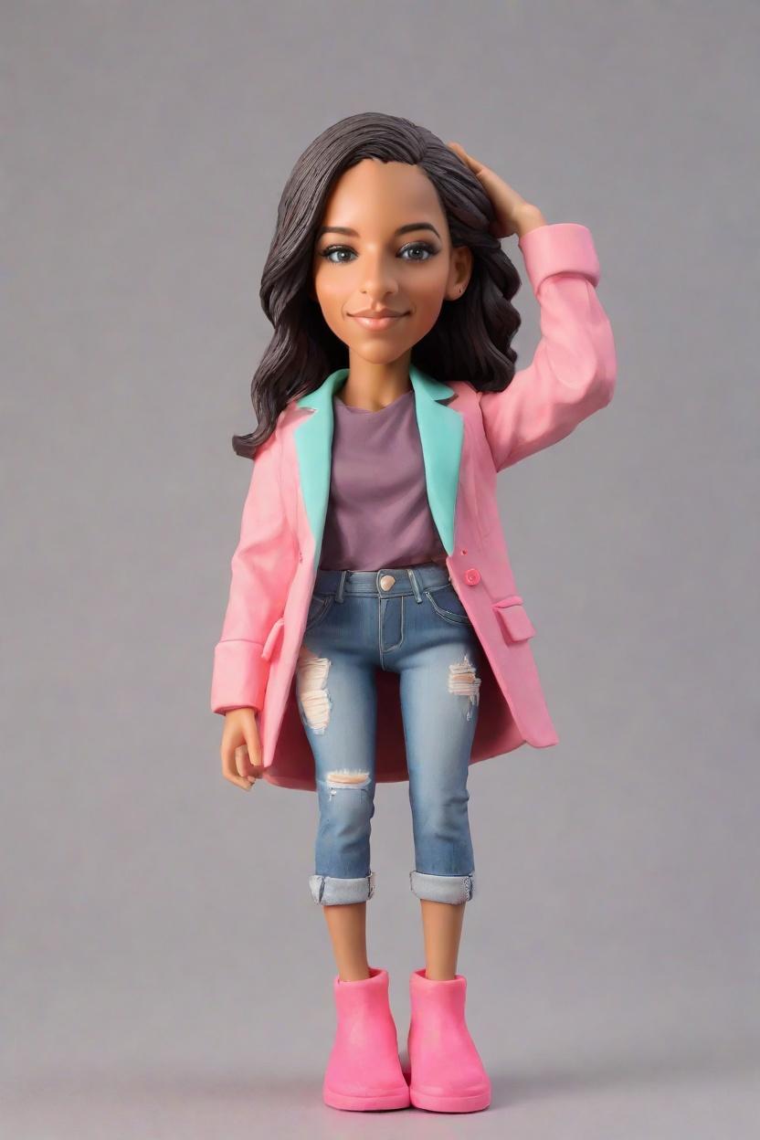 Custom Business Confidence Bobblehead,She's Unveiling Her Custom Bobblehead Look!