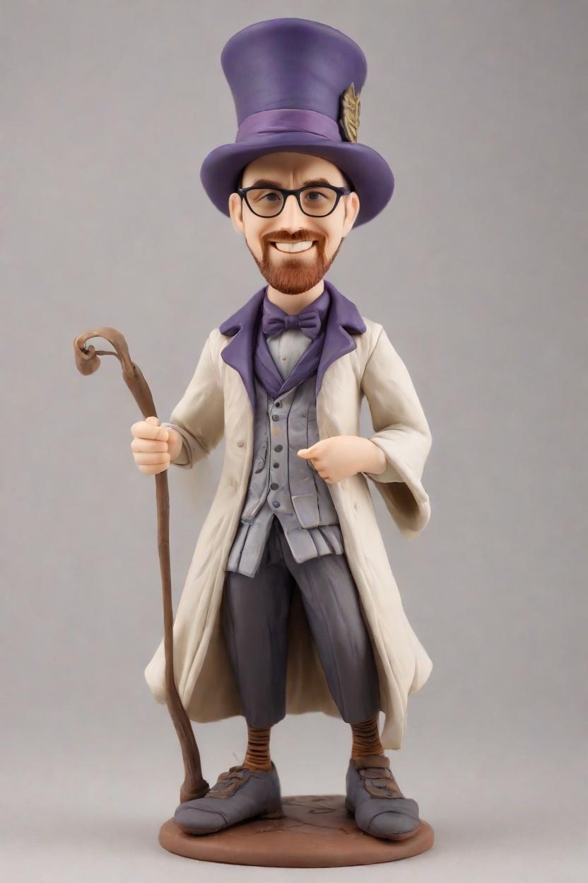 Fantasy Fashion Statement: The LED-Lit Top Hat Bobblehead Dolls Taking the Trend by Storm,Unleash Your Inner Sorcerer: Creating Your Cheeky Grinning Wizard Bobblehead Doll