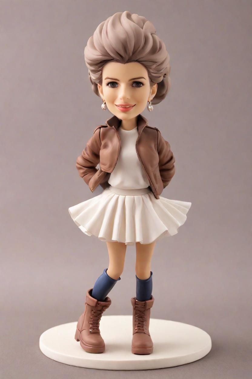 Custom Playful Chic Bobblehead,She’s Got Swagger: Create Your Own Bobblehead Doll