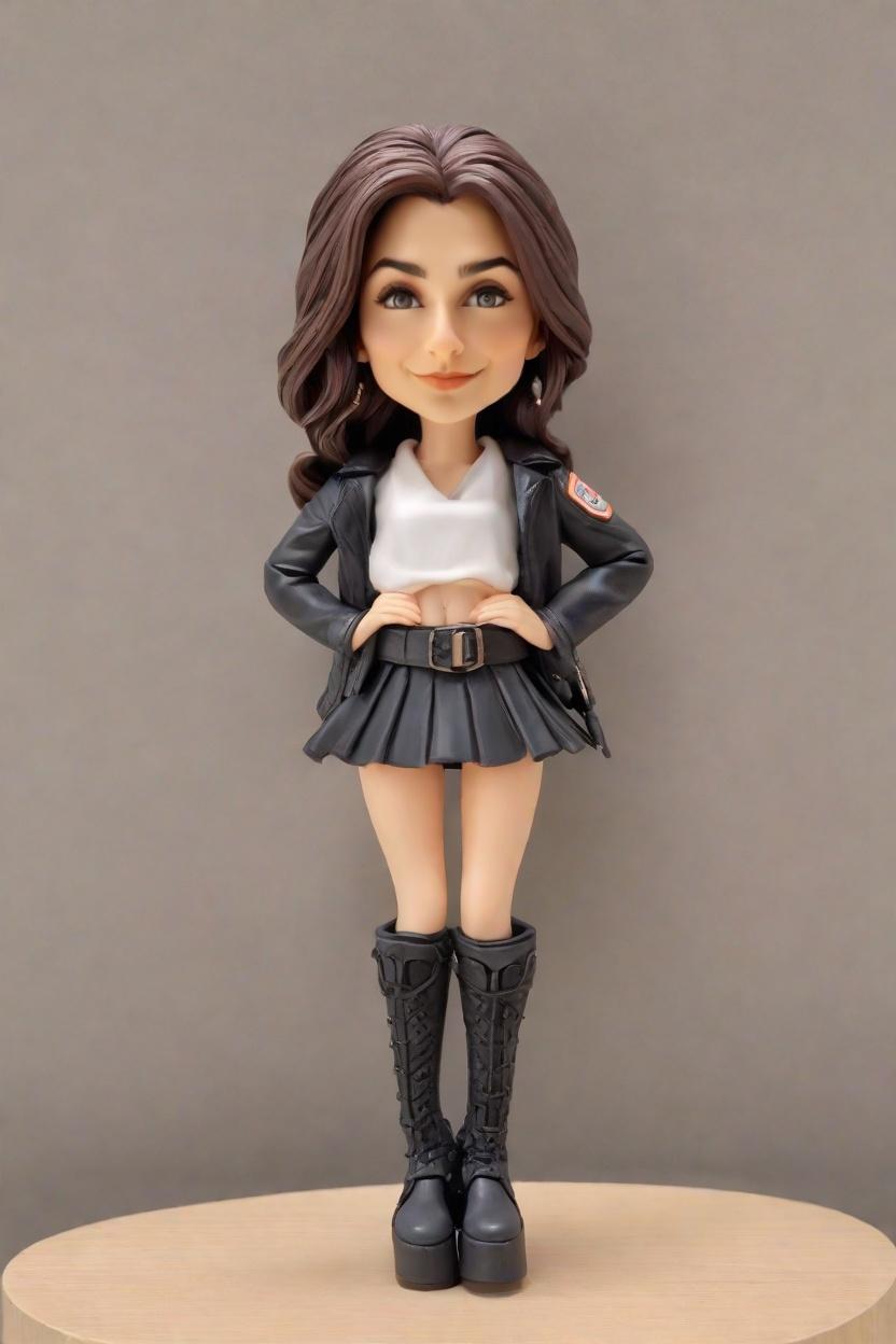 Personalized Custom Bobbleheads: The Unique Gift That Says 'I'm the Boss',Unleash Your Inner Boss Lady with a Custom Bobblehead Doll in Leather and Tutu!