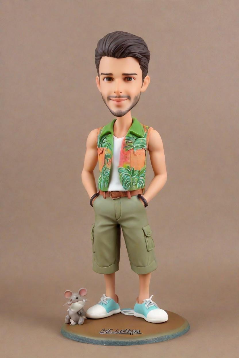 Custom Police Tribute Bobblehead,He Just Created His Own Bobblehead in Uniform! 👮‍♂️🎉