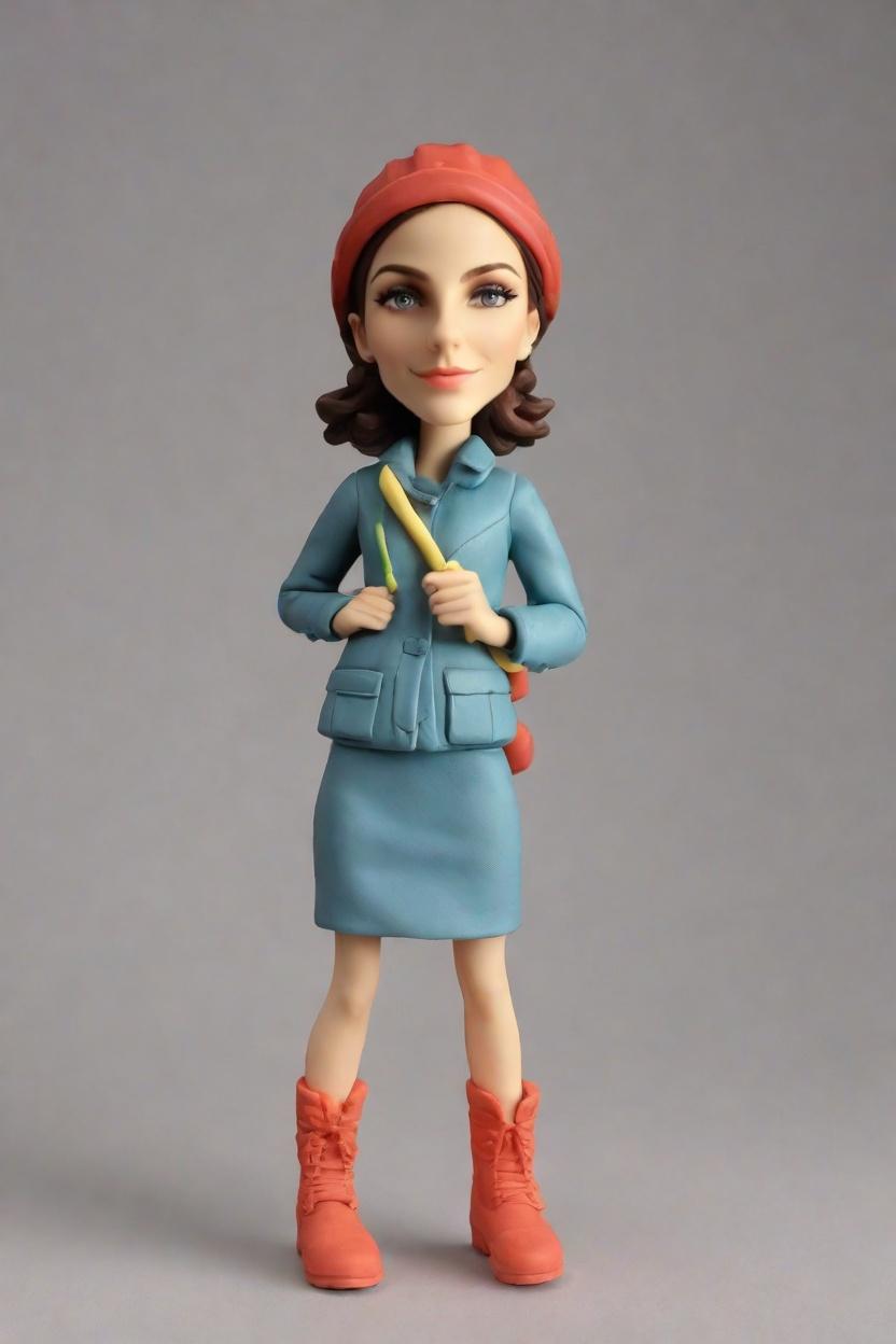 Flame-Resistant Fashion Meets Bobblehead Fun: A Reporter's Unique Find,She's Got Fire in Her Skirt: A Firefighter's Bold Bobblehead Story