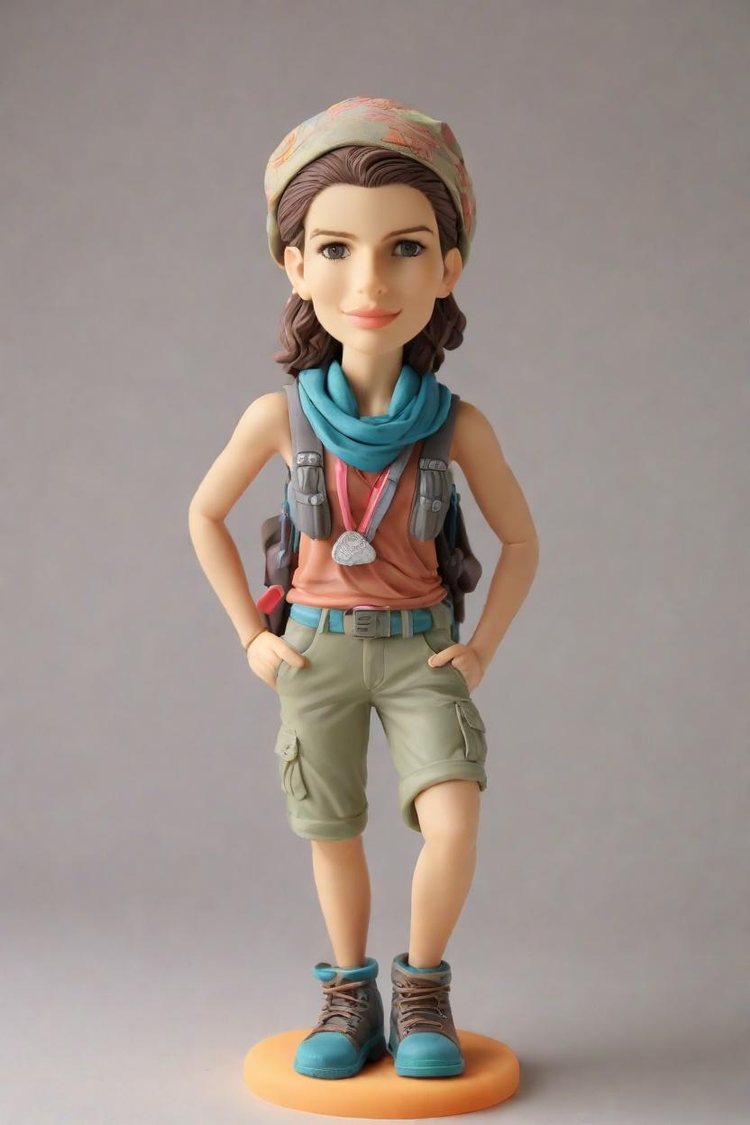 Custom Outdoor Adventurer Bobblehead,She's Hiking Her Way to a Custom Bobblehead!