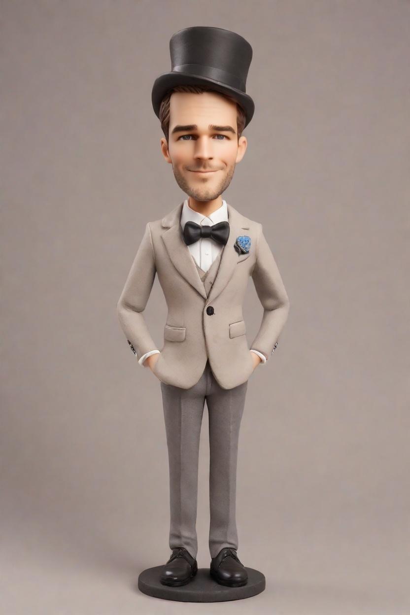 Custom Recognition Figurine Bobblehead,John Shares His Triumph with a Wink: Make Your Own Bobblehead Doll
