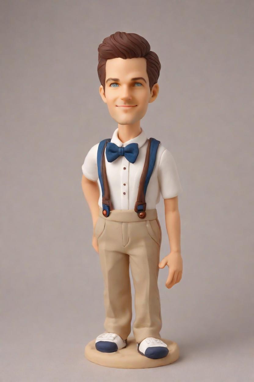 Custom Dad-to-Be Celebration Bobblehead,He Just Created His Own Dad-to-Be Bobblehead! 🎉