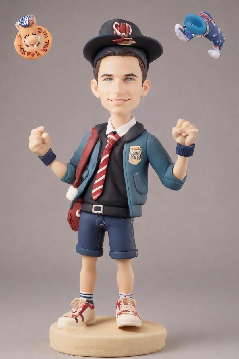 custom Sports Victory bobblehead,He Made His Own Soccer Star Bobblehead!