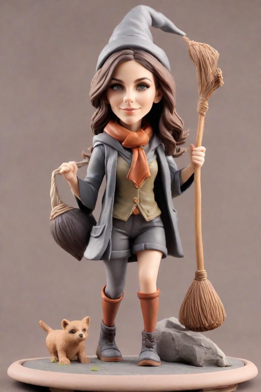 Quidditch Cheer custom bobblehead,Emma's Magical Quidditch Moment
