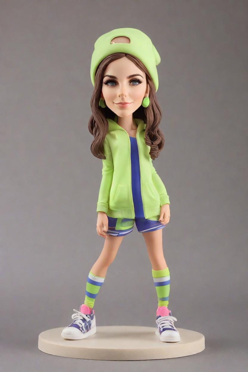 Custom Sports Starlet Dynamic Bobblehead,She Just Created Her Own Basketball Bobblehead Doll!