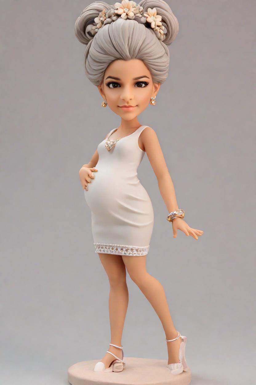 Custom Maternity Celebration Bobblehead,She Created Her Own Maternity Bobblehead! 😍
