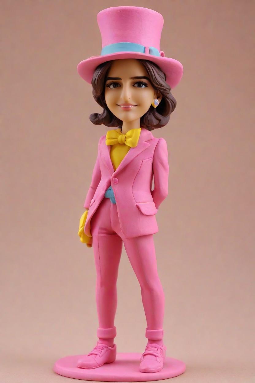Trend Alert: Neon Pink Suits and Mismatched Socks - The New Wave of Bobblehead Doll Fashion,Meet 'BobbleBetty': How I Created My Own Playful Wink Bobblehead Doll and Stole the Show