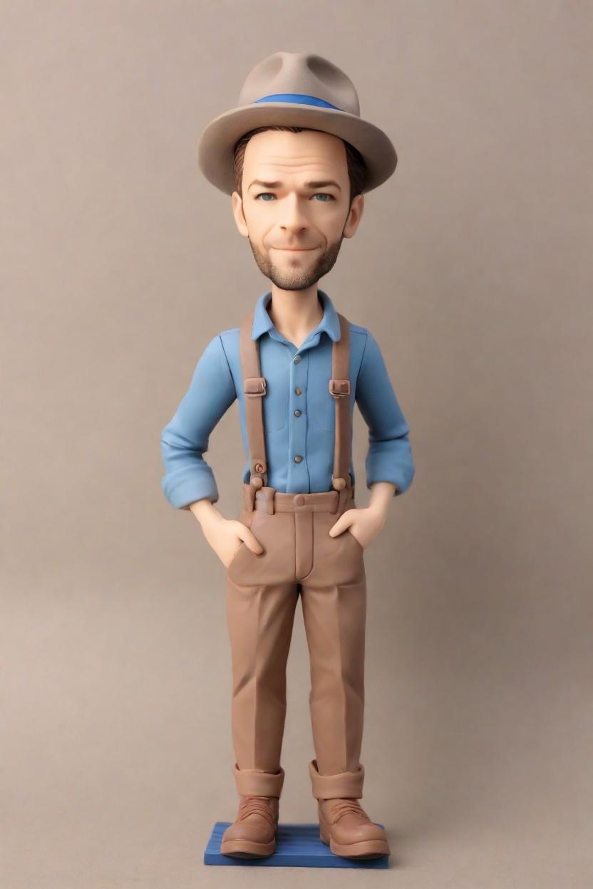 Custom Architect's Pensive Bobblehead,He Designed His Dream Bobblehead!