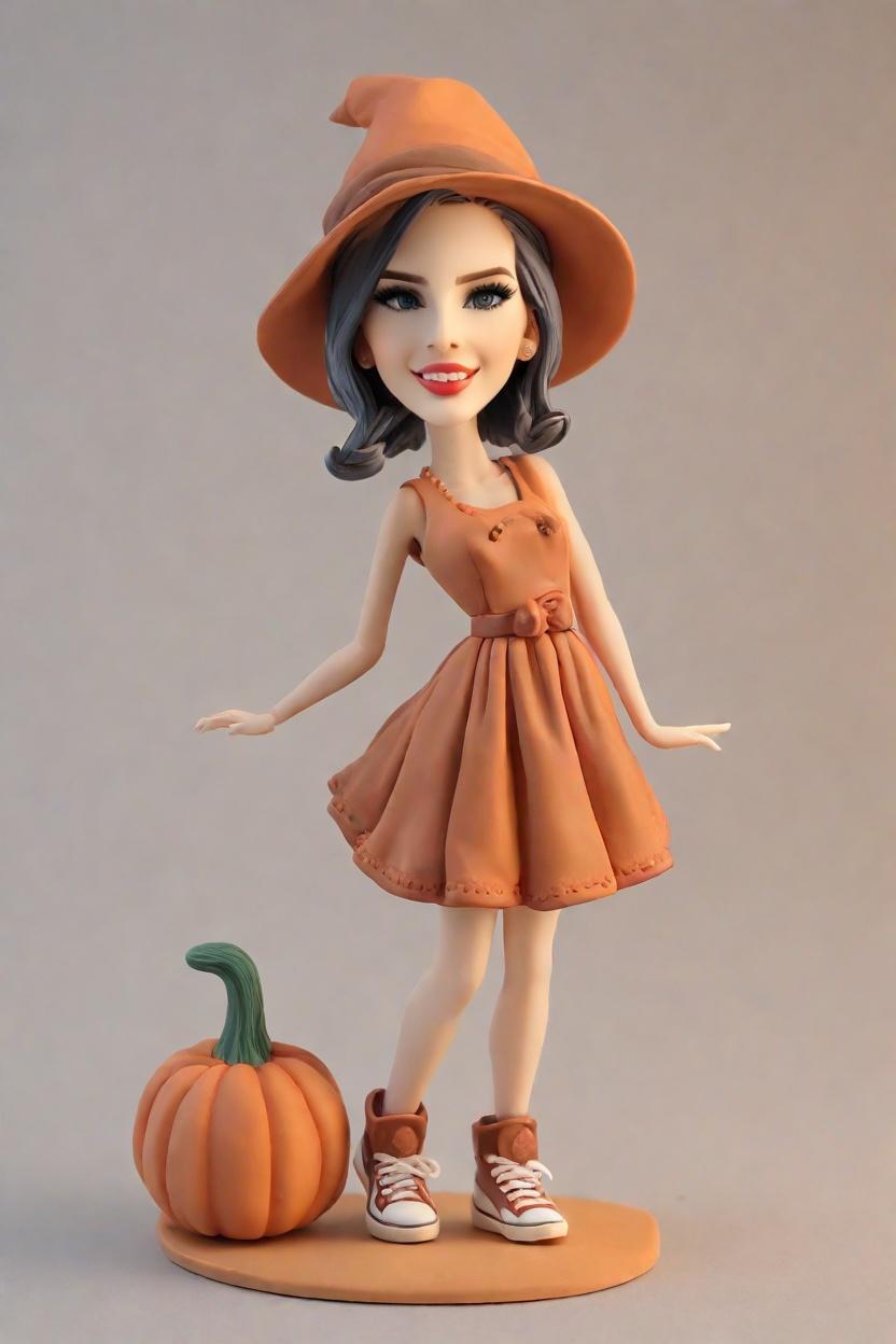 Custom Thanksgiving Fun Bobblehead,She's Winking at Thanksgiving: Create Your Own Bobblehead Doll
