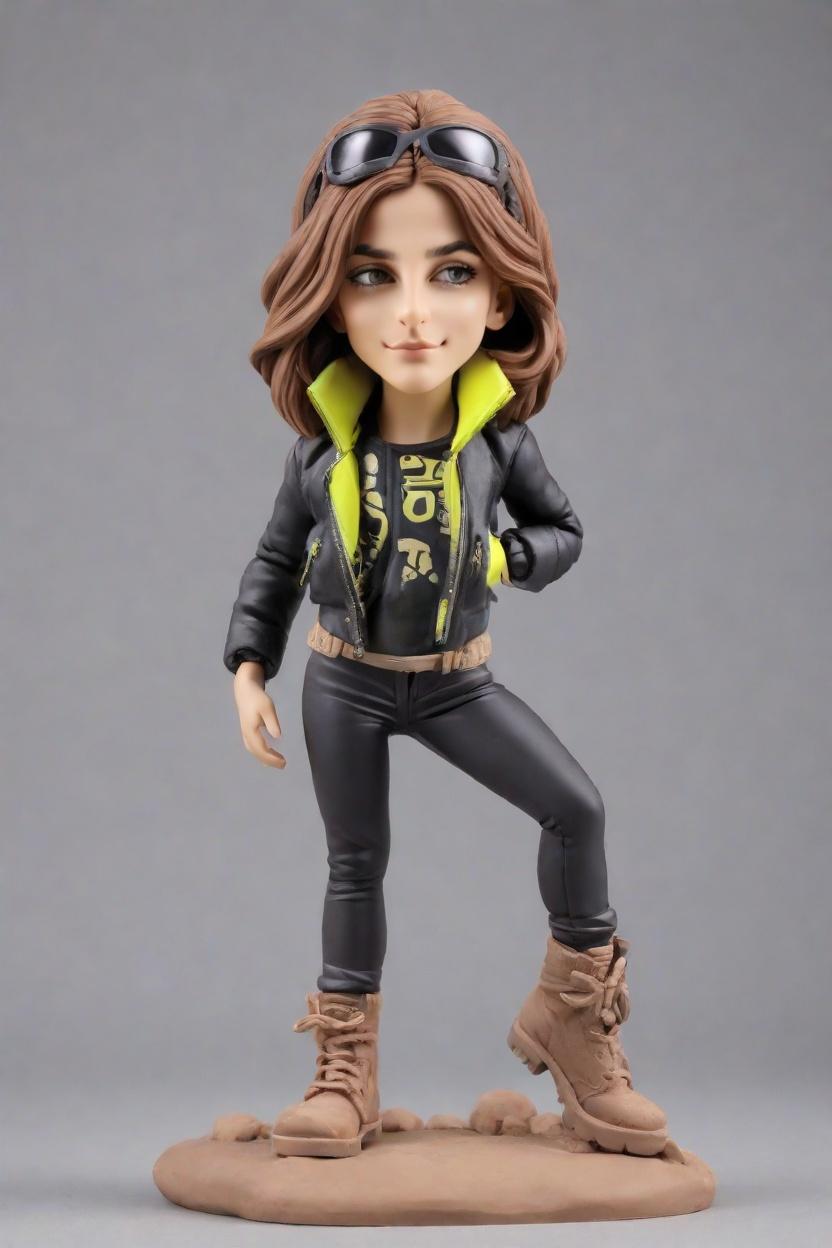 Custom Heroic Female Bobblehead,She Created Her Own Superhero Bobblehead!