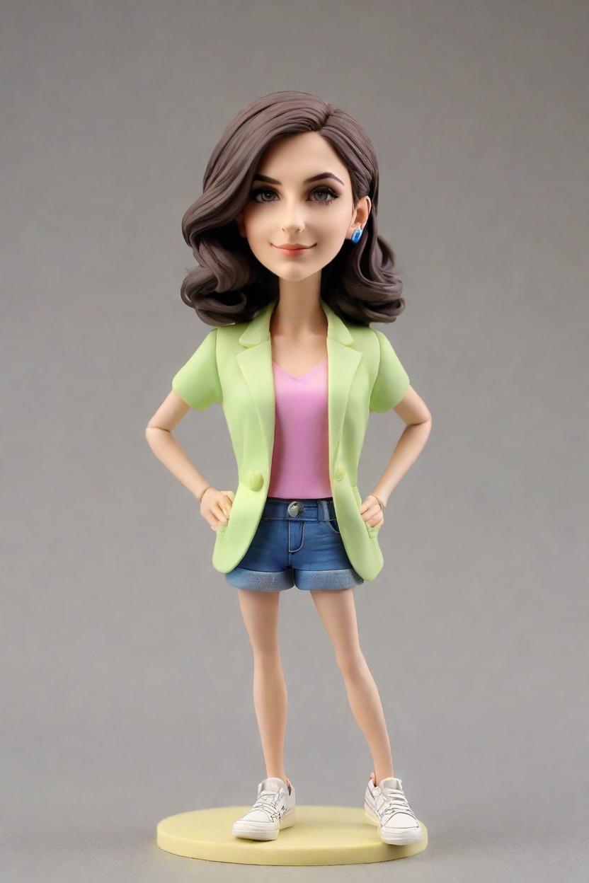 Custom Office Chic Bobblehead,She Created Her Own Office-Inspired Bobblehead!