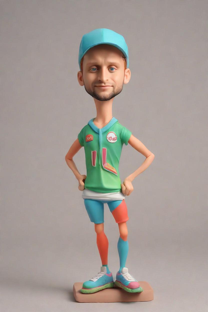 Personalized Custom Bobbleheads: A Fan's Ultimate Neon Sports Fantasy,Meet Jake: He Just Created His Own Neon-Clad Bobblehead Doll!
