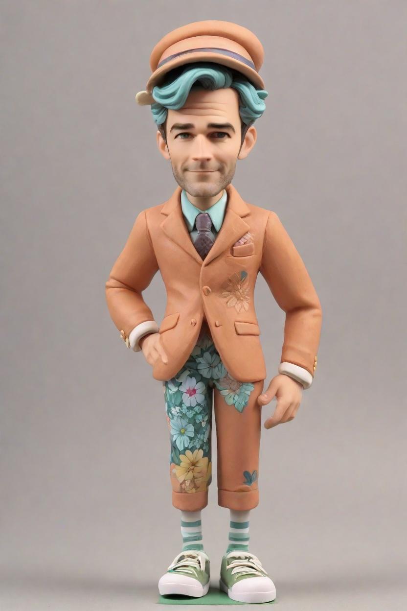 Casual Fun Custom Bobblehead,He Just Created His Own Playful Bobblehead! 😜