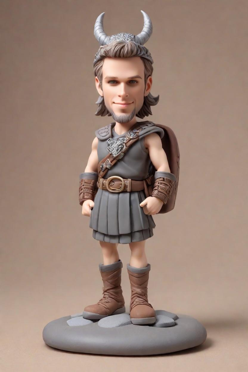 custom Viking Hero bobblehead,John's Epic Viking Bobblehead Adventure
