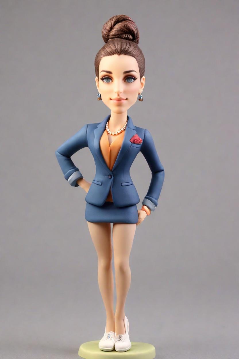 Custom Business Celebration Bobblehead,She Created Her Own Business Anniversary Bobblehead! 🥳