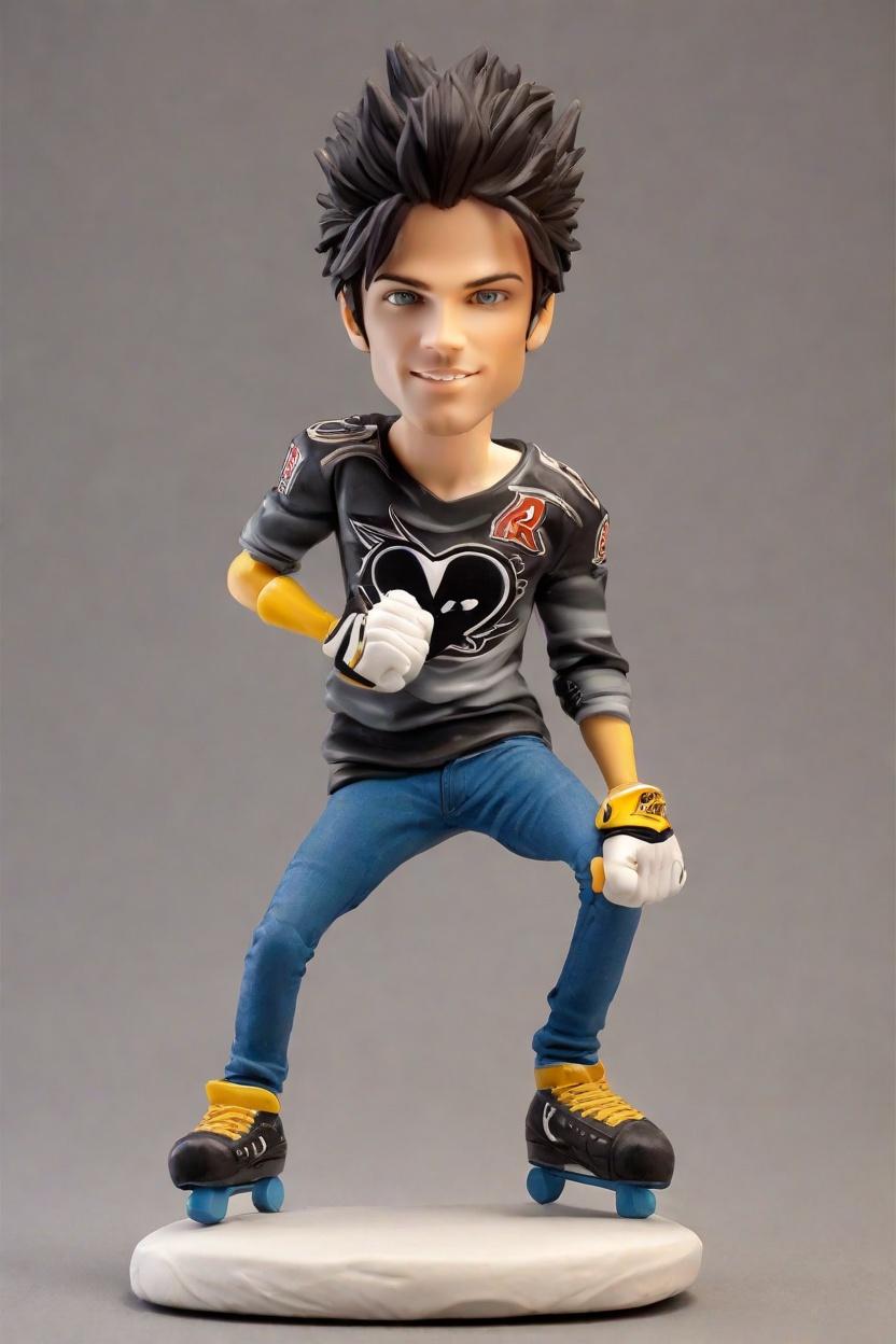 Custom Hockey Hero Bobblehead,John Shares His Punk-Inspired Hockey Bobblehead