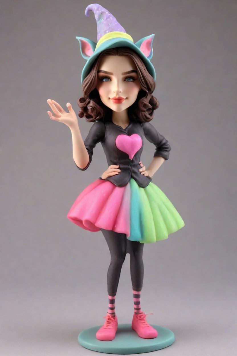 Winking Witch Bobblehead: A Custom Magic Spell for Your Desk,She Cast a Spell on Me: Creating My Winking Witch Bobblehead Doll Adventure