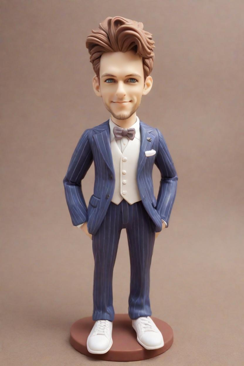 Fusing Fashion and Fun: How Bobblehead Dolls Are Revolutionizing Corporate Style,Meet Bob: The Casual Lean, Playful Wink Bobblehead That's Taking Over Office Spaces