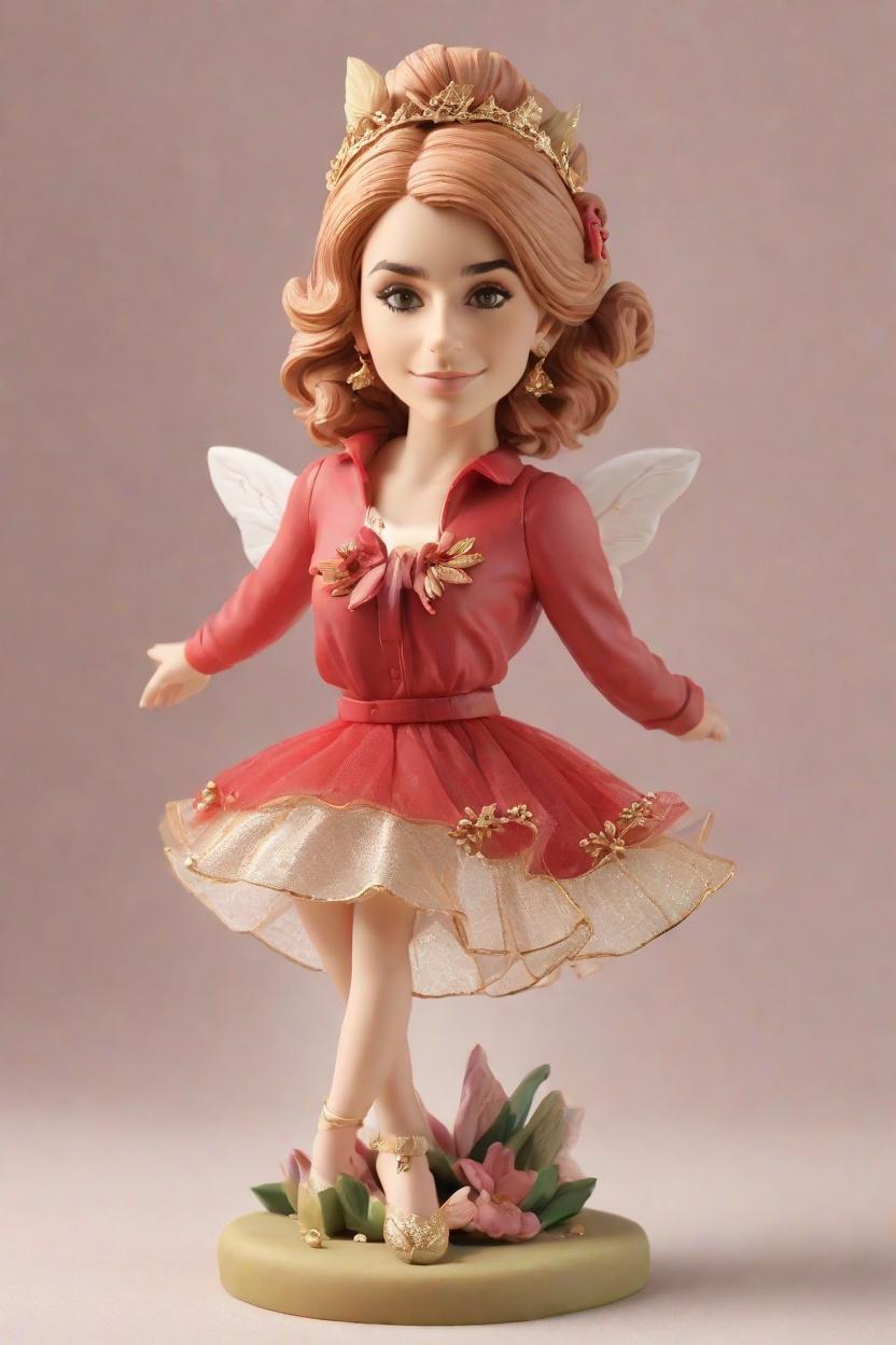 Custom Christmas Fairy Bobblehead,She Created a Festive Fairy Bobblehead!