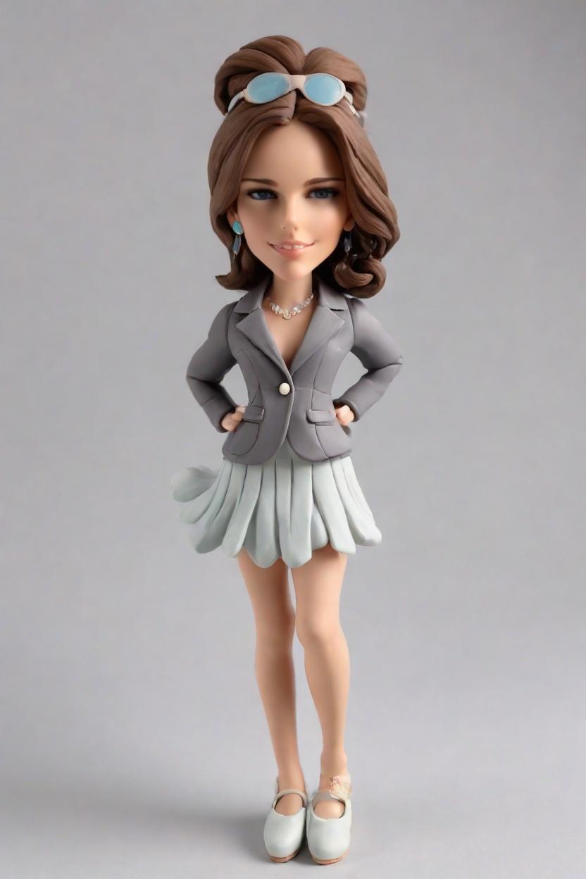 Unique Bobble Head Dolls Custom: The Ultimate Personalized Gift for Fashion Lovers,She's Making Waves: Create Your Own Bobblehead Doll in a Chic Suit and Tutu