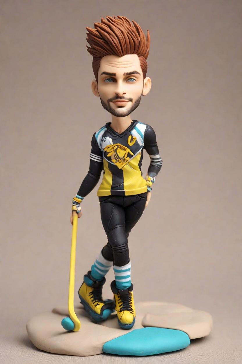 Custom Hockey Hero Bobblehead,He Made His Own Punk-Inspired Hockey Bobblehead!
